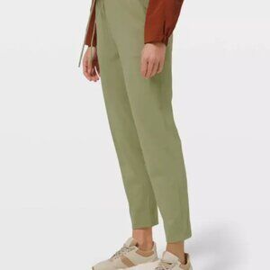lululemon women's green stretch high rise 7/8 length